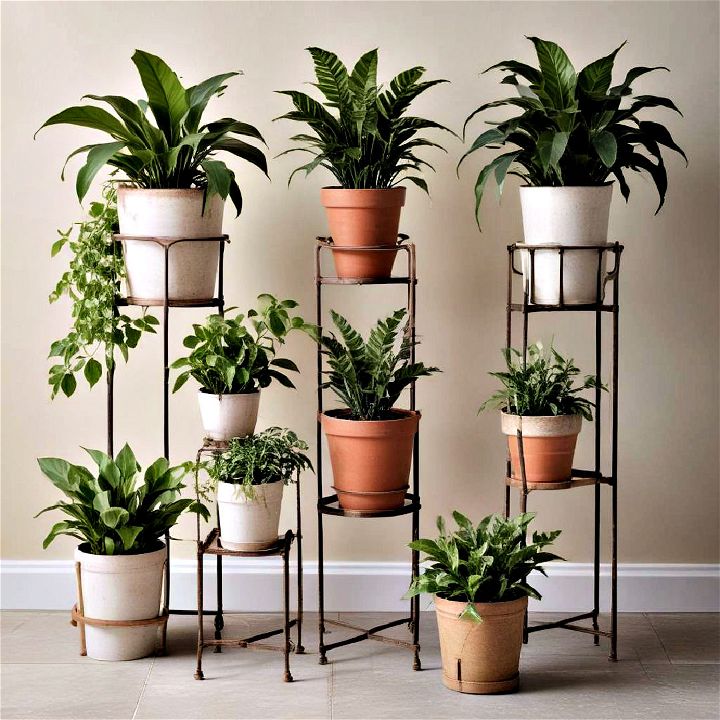 unique pieces vintage plant stand display