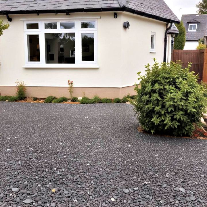 unique slate chips and aggregate driveway