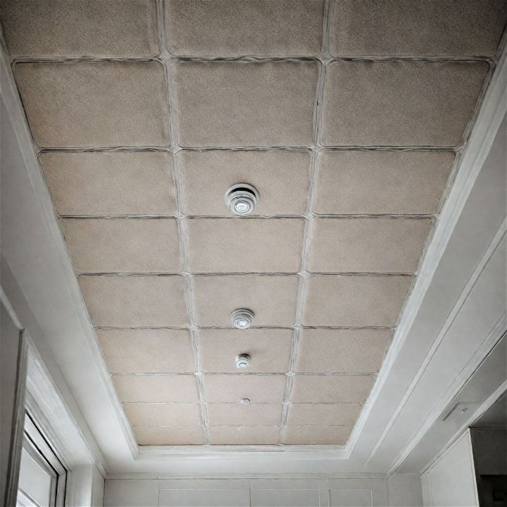unique upholstered ceiling panels