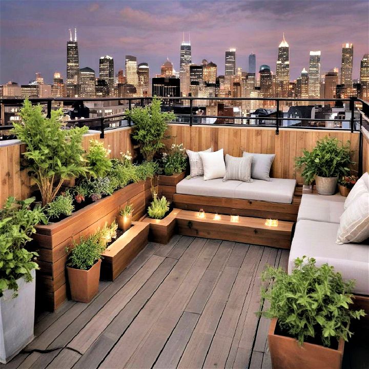 urban rooftop deck for brilliant solution