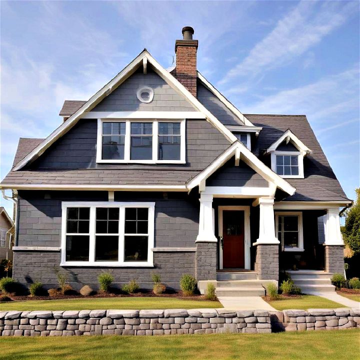 urban slate gray paint to bring sleek finesse to your home s exterior