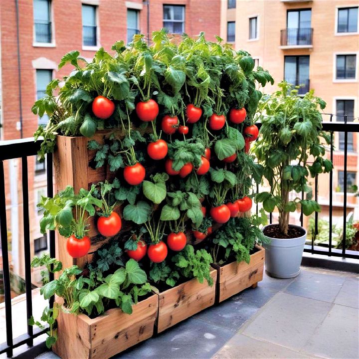 urban vegetable garden for cooking