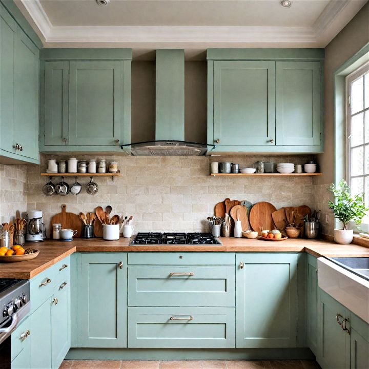 use light colors to make your kitchen space appear bigger