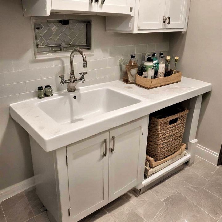 utility sink for basement laundry room