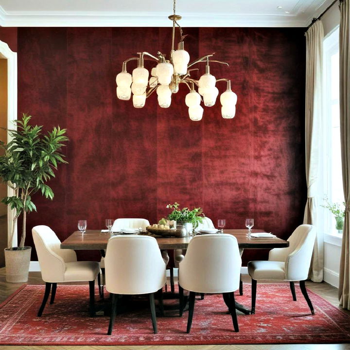 velvet fabric panels accent wall