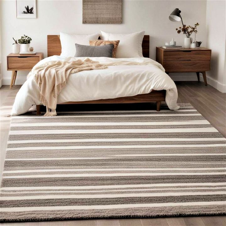 versatile and simple striped rug