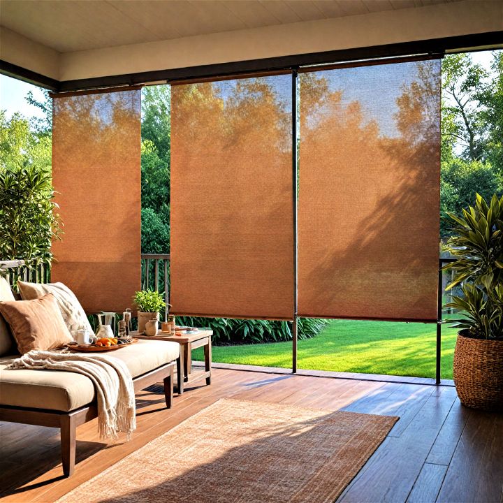 versatile light filtering outdoor blinds