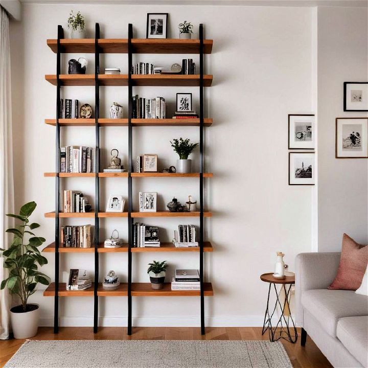vertical storage shelves