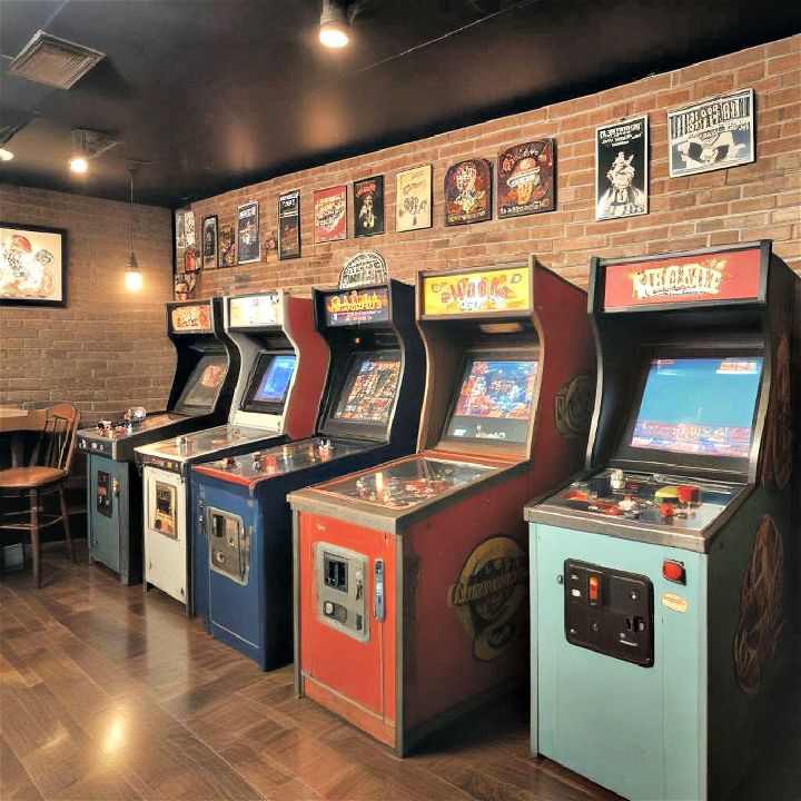 vintage arcade for family and friends