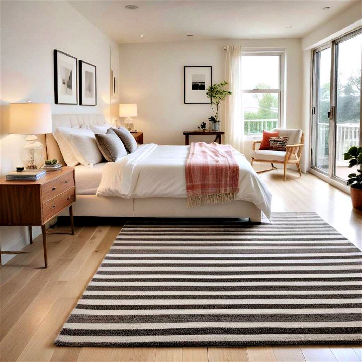 visual tricks for small bedroom