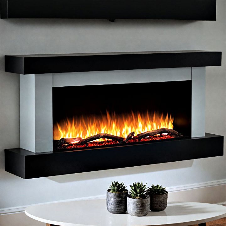 wall mounted electric fireplace