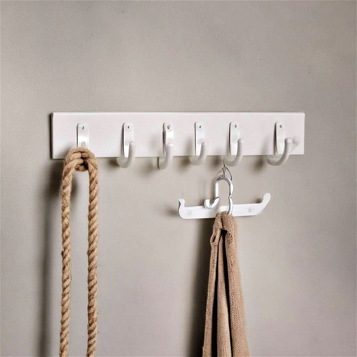 wall mounted hooks for small bedroom