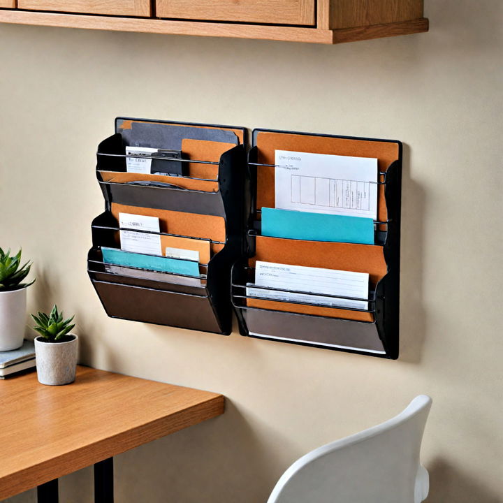 wall mounted organizer for office supplies