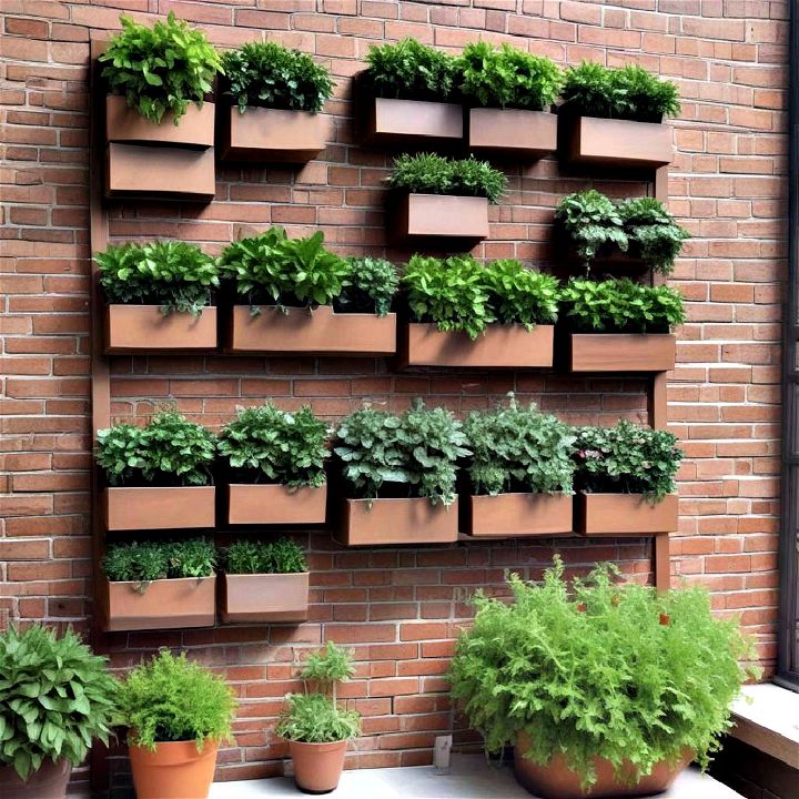 wall mounted planters for vertical garden