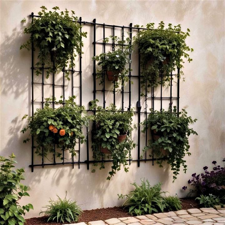 wall mounted trellis for small spaces