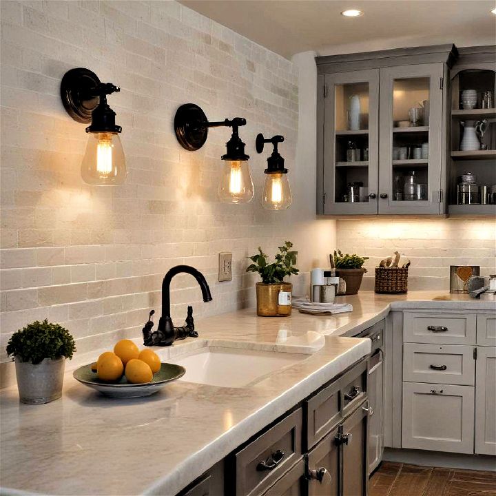 wall sconces for small kitchen