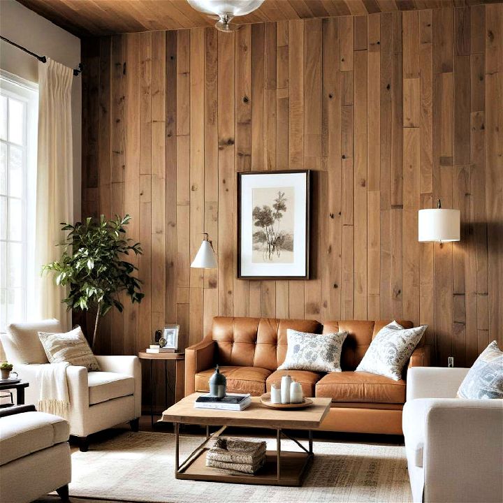 warmth and texture wood paneling
