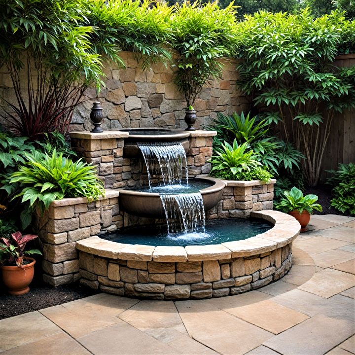 water features for peaceful patio retreat