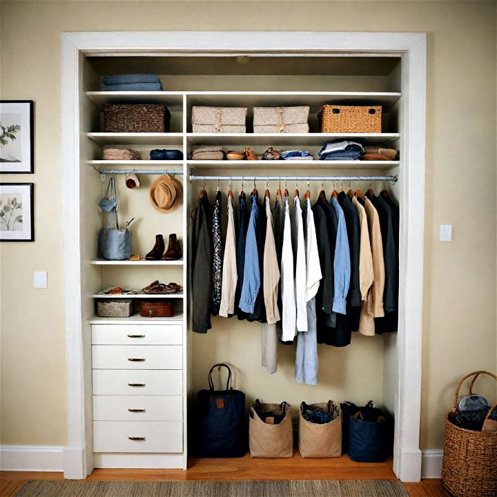 well ordered closet for small spaces