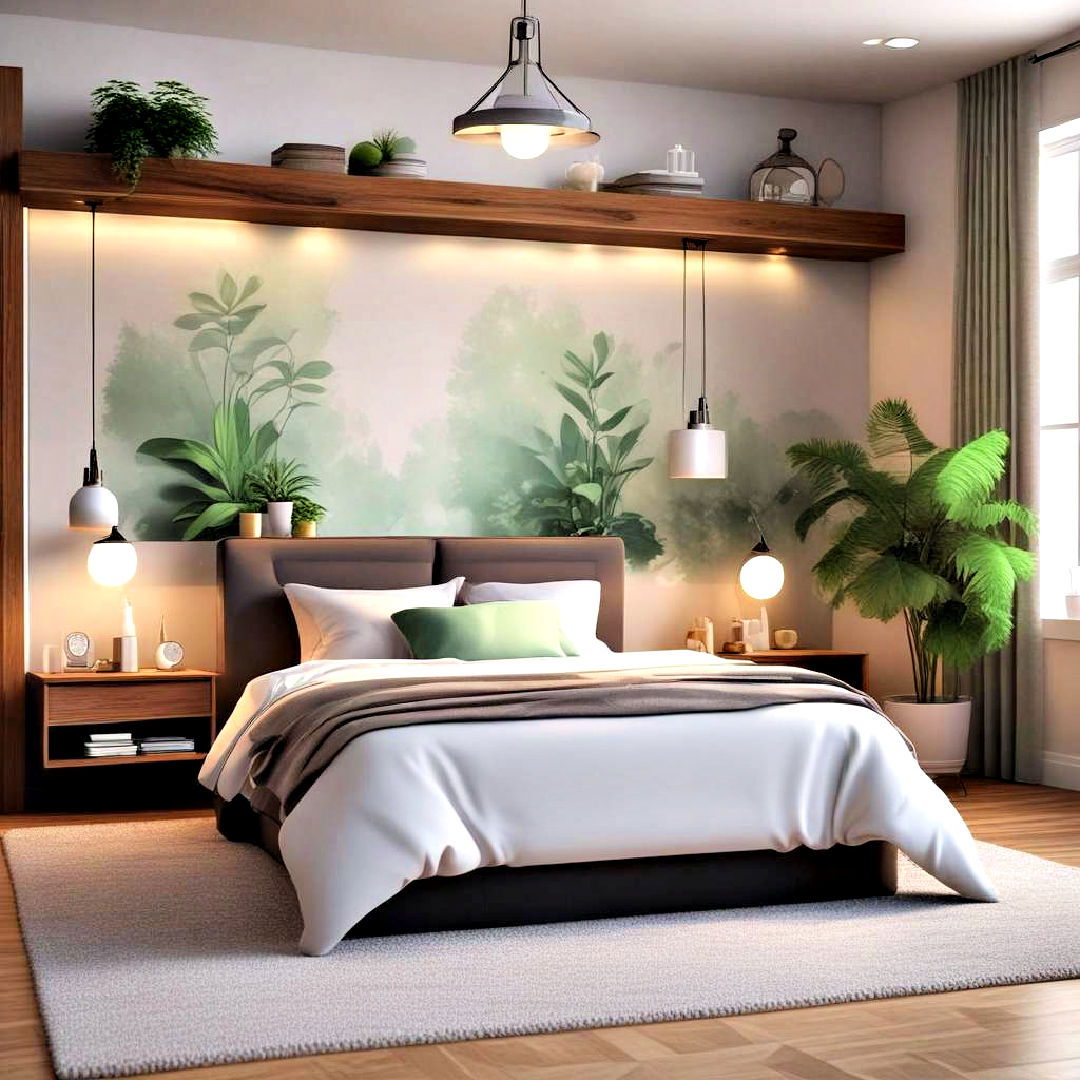 wellness retreat bedroom to encourage relaxation