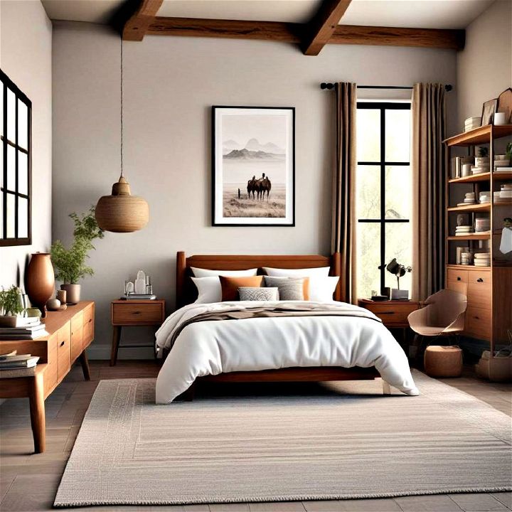 western minimalism bedroom design
