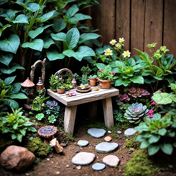 whimsical fairy garden decor