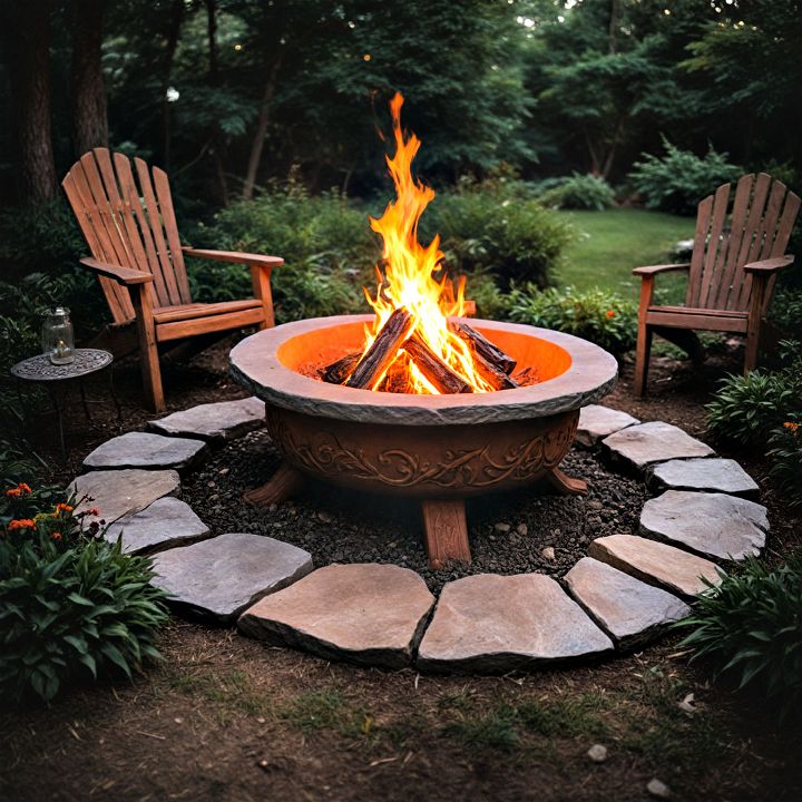 whimsical fairy tale fire pit for creating a magical atmosphere