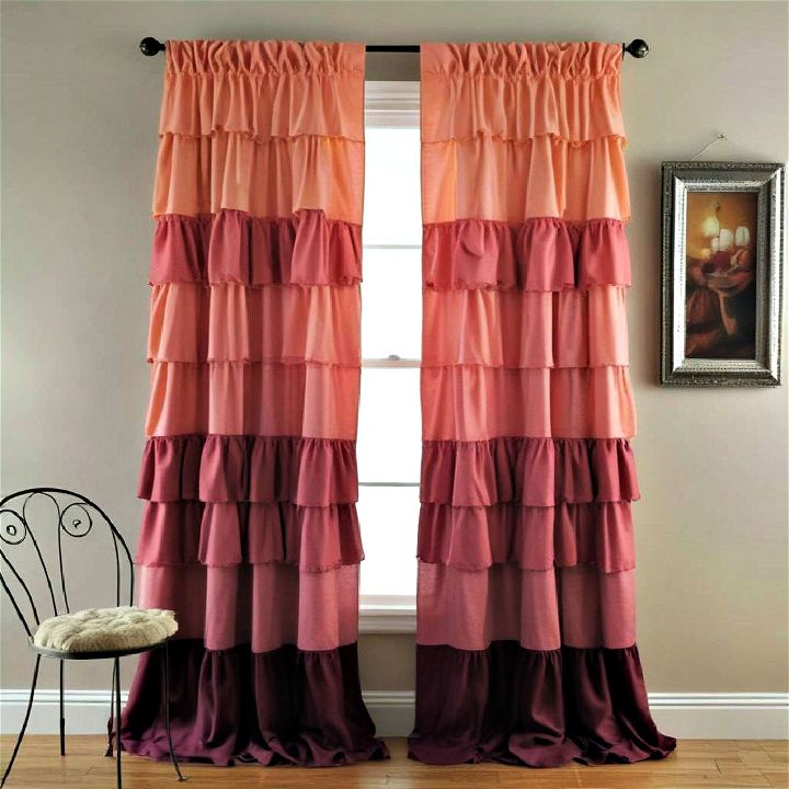 whimsy ruffled curtains