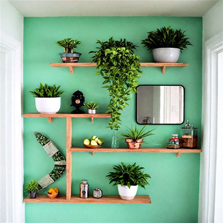 wonderful mint mojito green accent wall