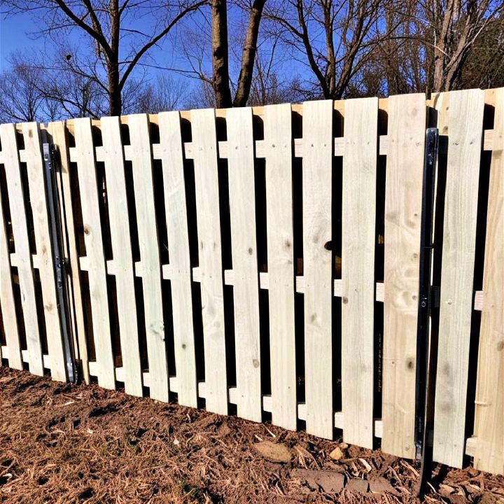 wood shadowbox fence