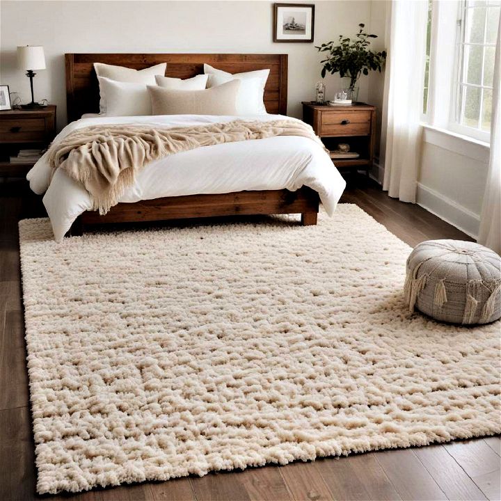 wool rug bedroom decor