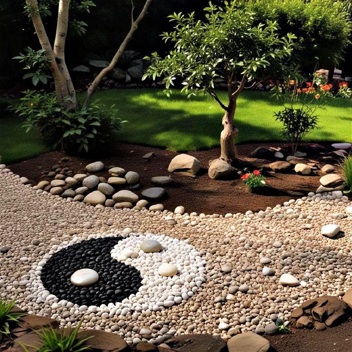 yin yang balance garden design