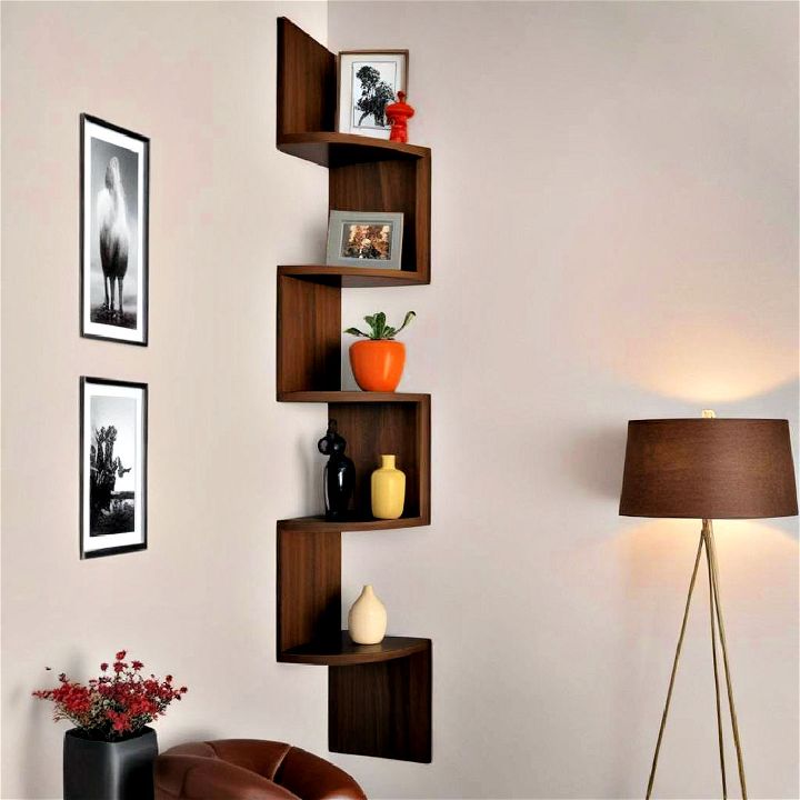zigzag corner shelves storage solutions