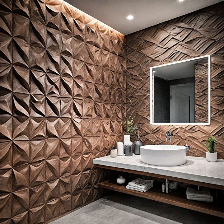 3d wall panels to add a modern vibe
