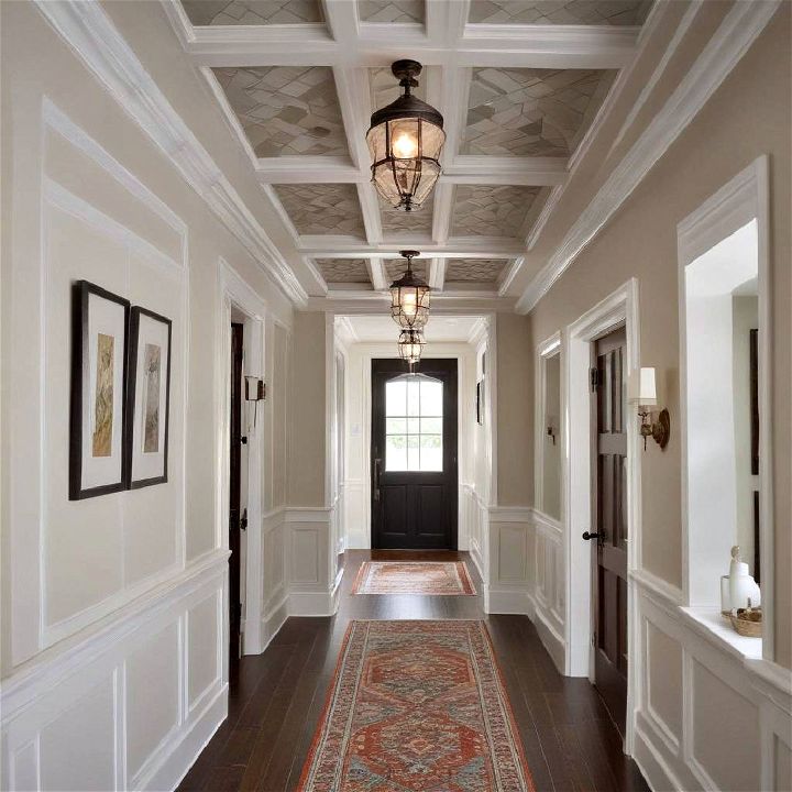Narrow Hallway Feature Ceiling