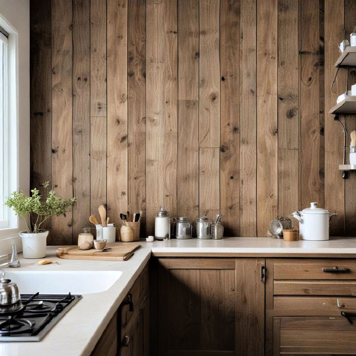 Rustic Wood Panel wallpaper