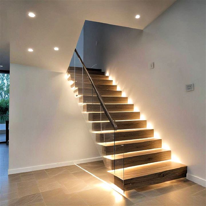 accent lighting staircase