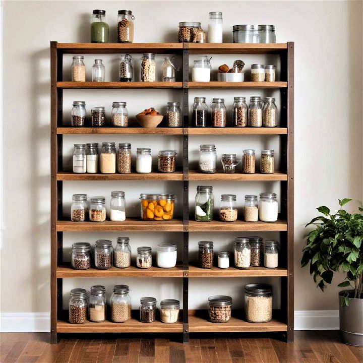 accessible rustic wooden shelves