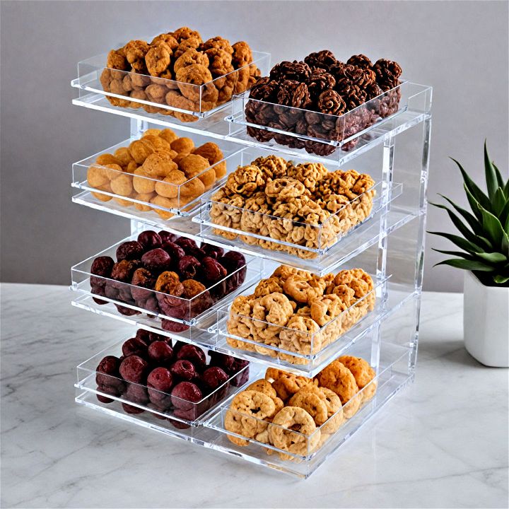 acrylic snack stand