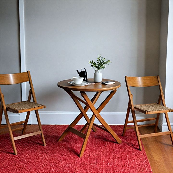 add extra seating with folding chairs