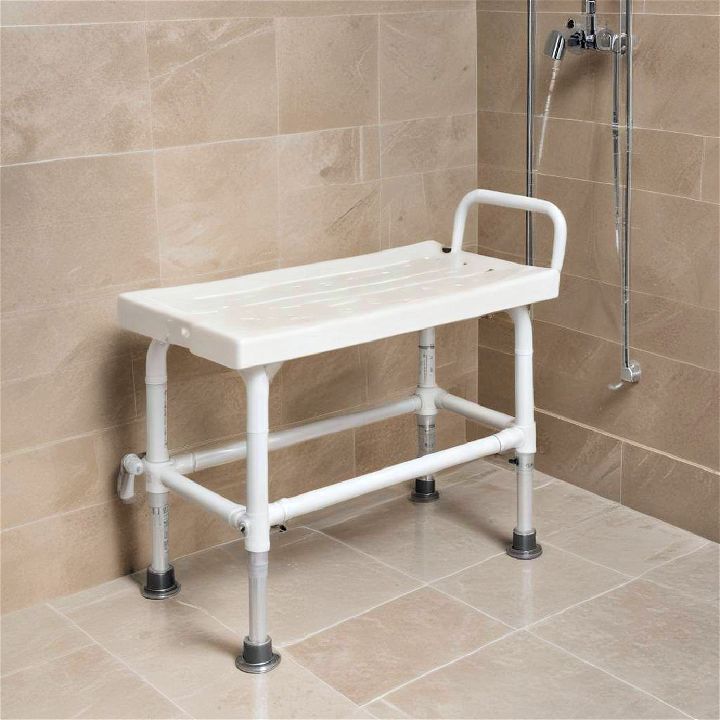 adjustable shower bench