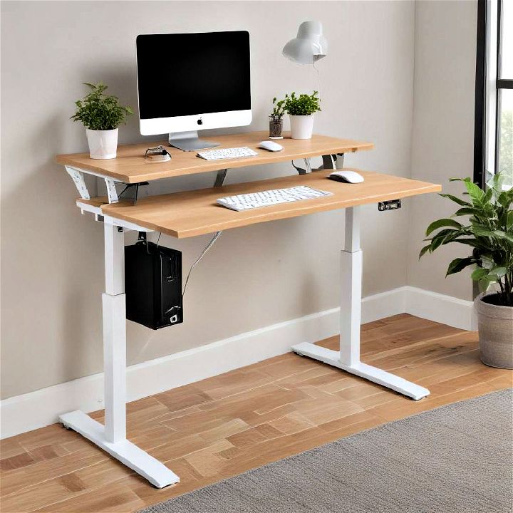 adjustable standing desk idea