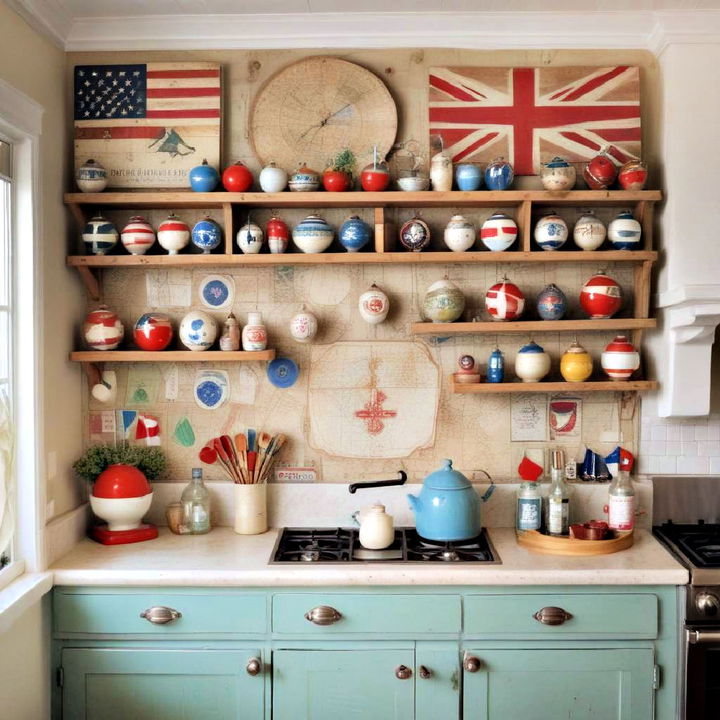 adorable coastal kitchen idea