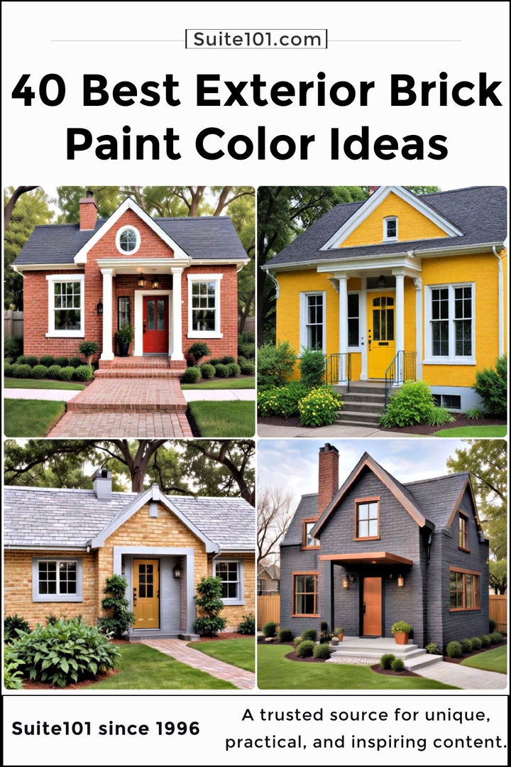 adorable exterior brick paint color ideas