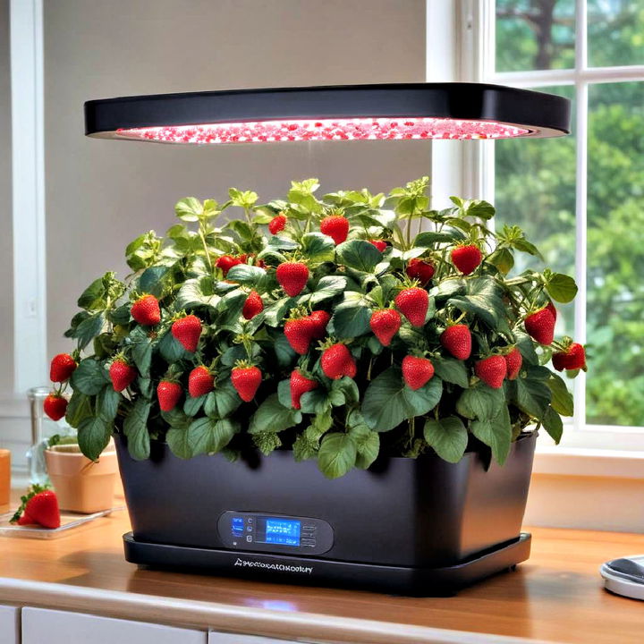 aerogarden for growing strawberries indoors