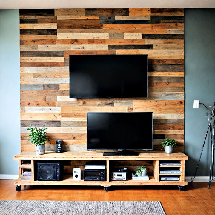 eco friendly pallet wood wall for a diy charm