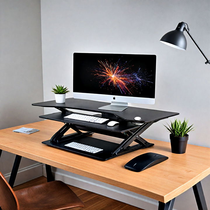 affordable sit stand desk converter