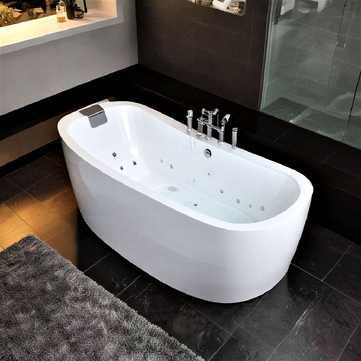 air tub bathtub for a gentle massaging effect