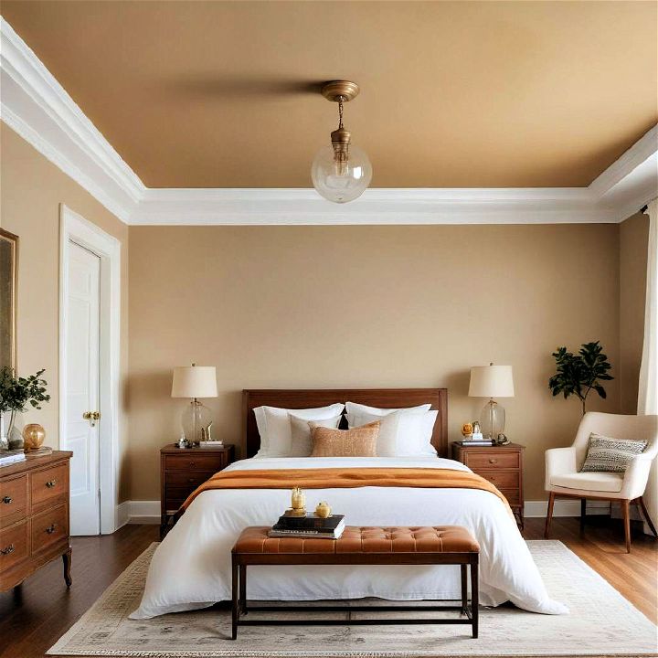 amber ceiling for yellow bedroom