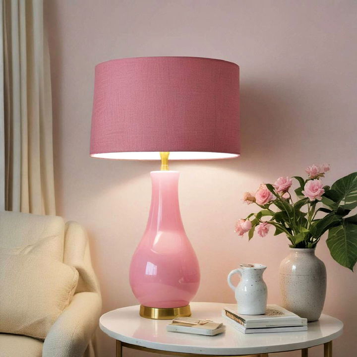 ambiance pink lampshade